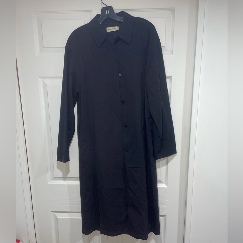 Vintage Calvin Klein Collection Trench Coat Dress Size S